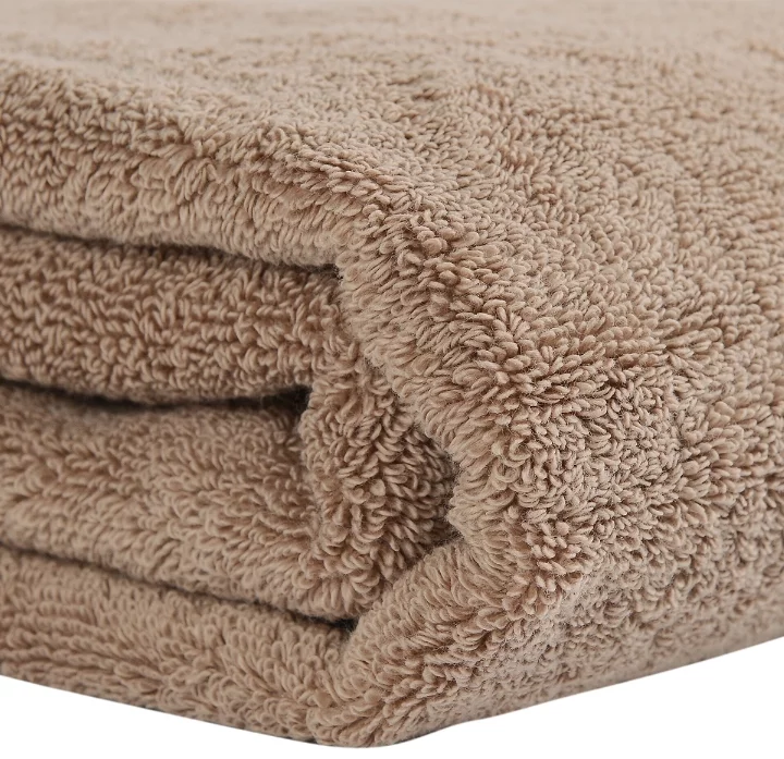 Полотенце банное Essential 90X150 CM коричневого цвета Tkano — изображение 9