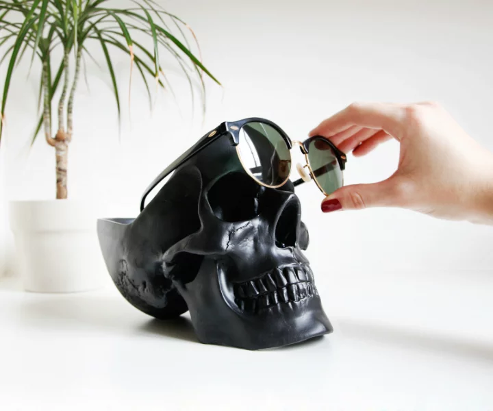 Органайзер для мелочей Skull 13X22X16 CM чёрный Suck UK — изображение 4