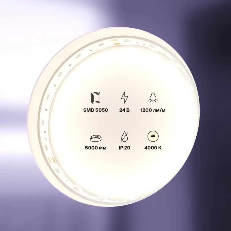 Светодиодная лента Standard белая 5000 мм Led Strip — изображение 2