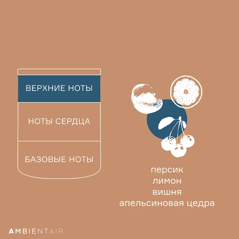 Свеча ароматическая Bisquit&Berries 40 часов горения Ambientair — изображение 6