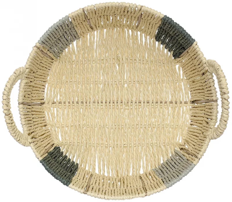 Корзина плетеная Bodhran Sage Ethnic 33X33X21 CM Tkano — изображение 2