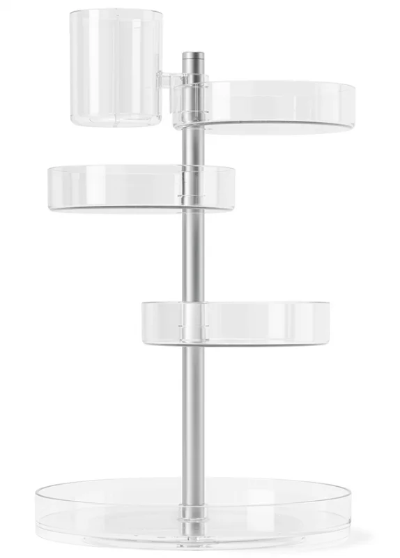 Органайзер для косметики Pirouette 23X23X35 CM прозрачный Umbra — изображение 5