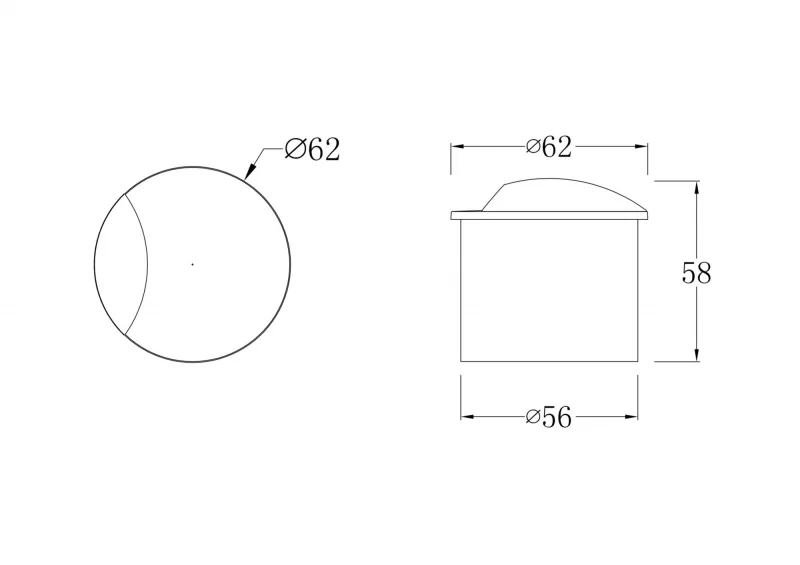 Уличный встраиваемый светильник Бискотти 6X6X5.8 CM Outdoor — изображение 2
