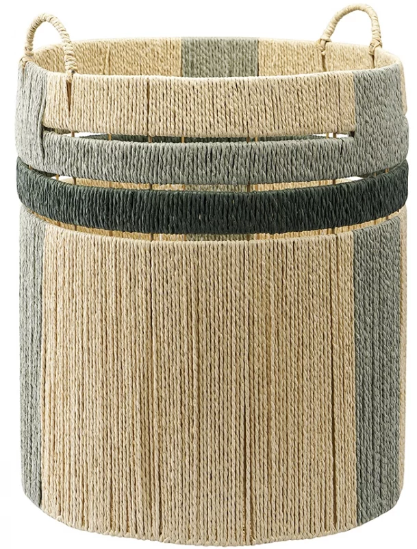 Корзина плетеная Bongo Sage Ethnic 36X36X47 CM Tkano
