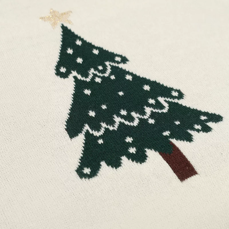 Плед из хлопка с новогодним рисунком Christmas Bows 130X180 CM Tkano — изображение 6
