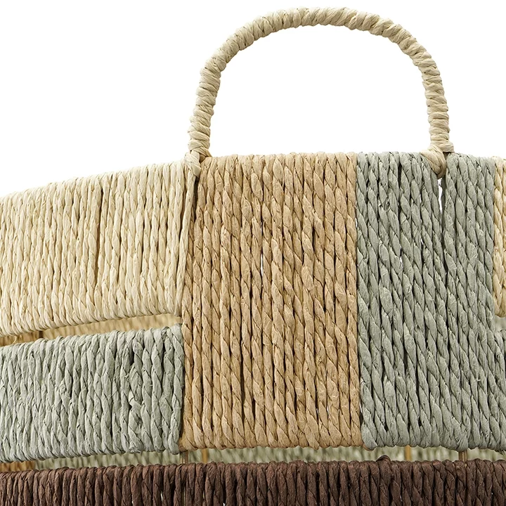 Корзина плетеная Bongo Chocolate Ethnic 36X36X47 CM Tkano — изображение 7