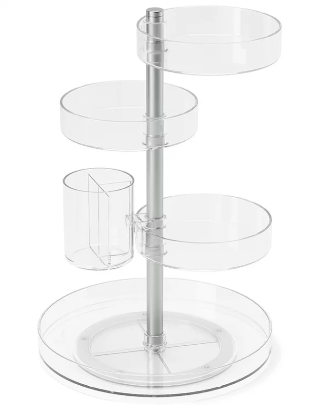 Органайзер для косметики Pirouette 23X23X35 CM прозрачный Umbra — изображение 4
