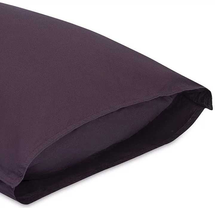Комплект постельного из перкаля Essential 150X200 CM сливового цвета Tkano — изображение 5