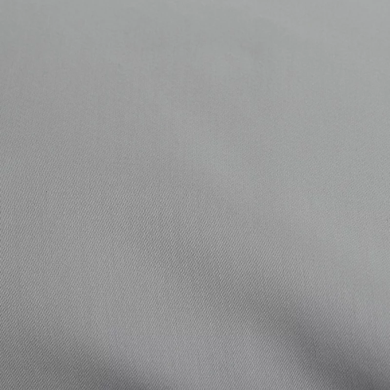 Простыня на резинке из сатина Essential 200X200X30 CM светло-серого цвета Tkano — изображение 2