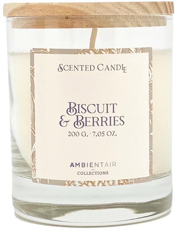 Свеча ароматическая Bisquit&Berries 40 часов горения Ambientair — изображение 4