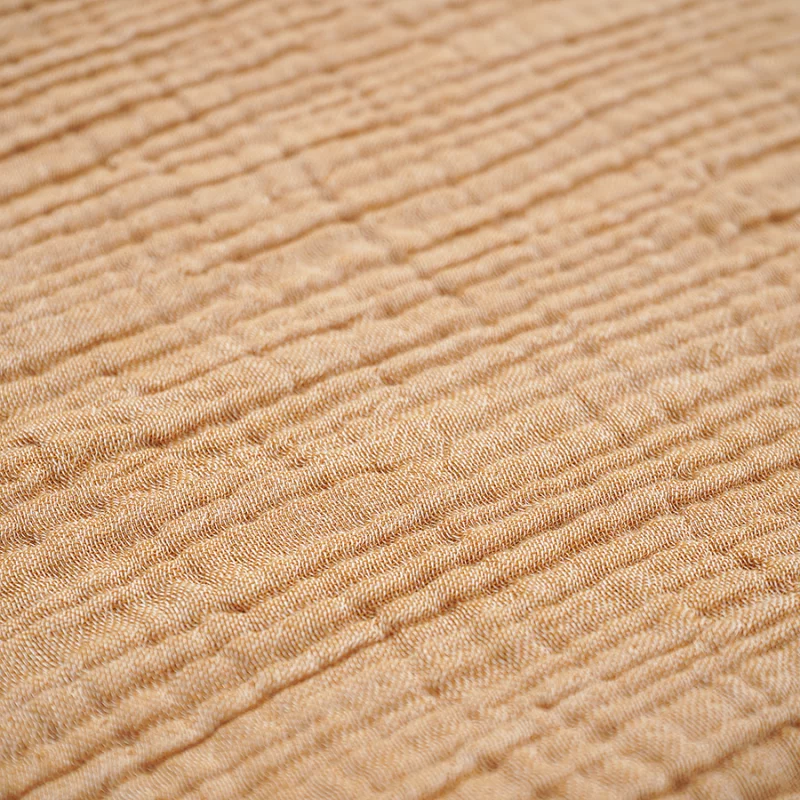 Покрывало из многослойного муслина Essential 180X250 CM цвета охры Tkano — изображение 4