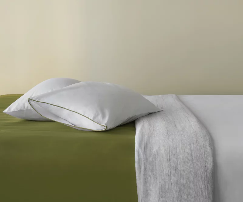 Две наволочки из сатина Meditation Olive 70X70 / 70X70 CM Tkano — изображение 4