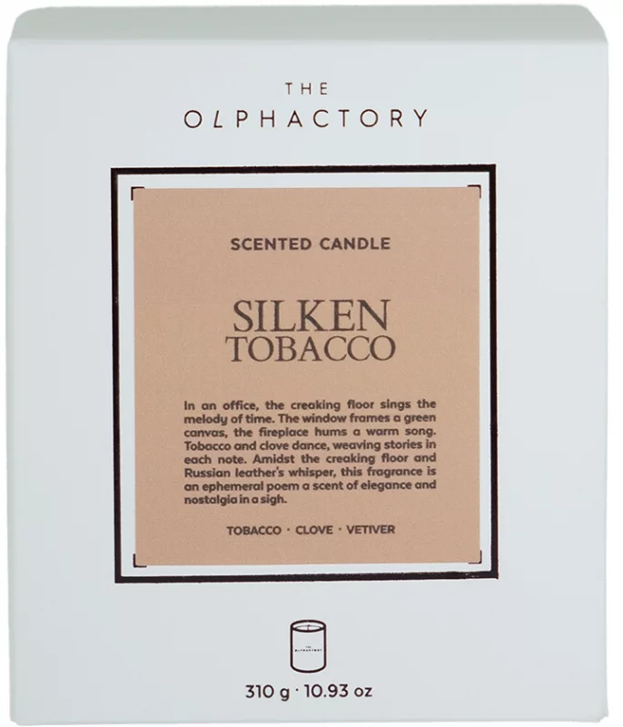 Свеча ароматическая The Olphactory White insignia Silken tobacco 60 часов горения Ambientair — изображение 5